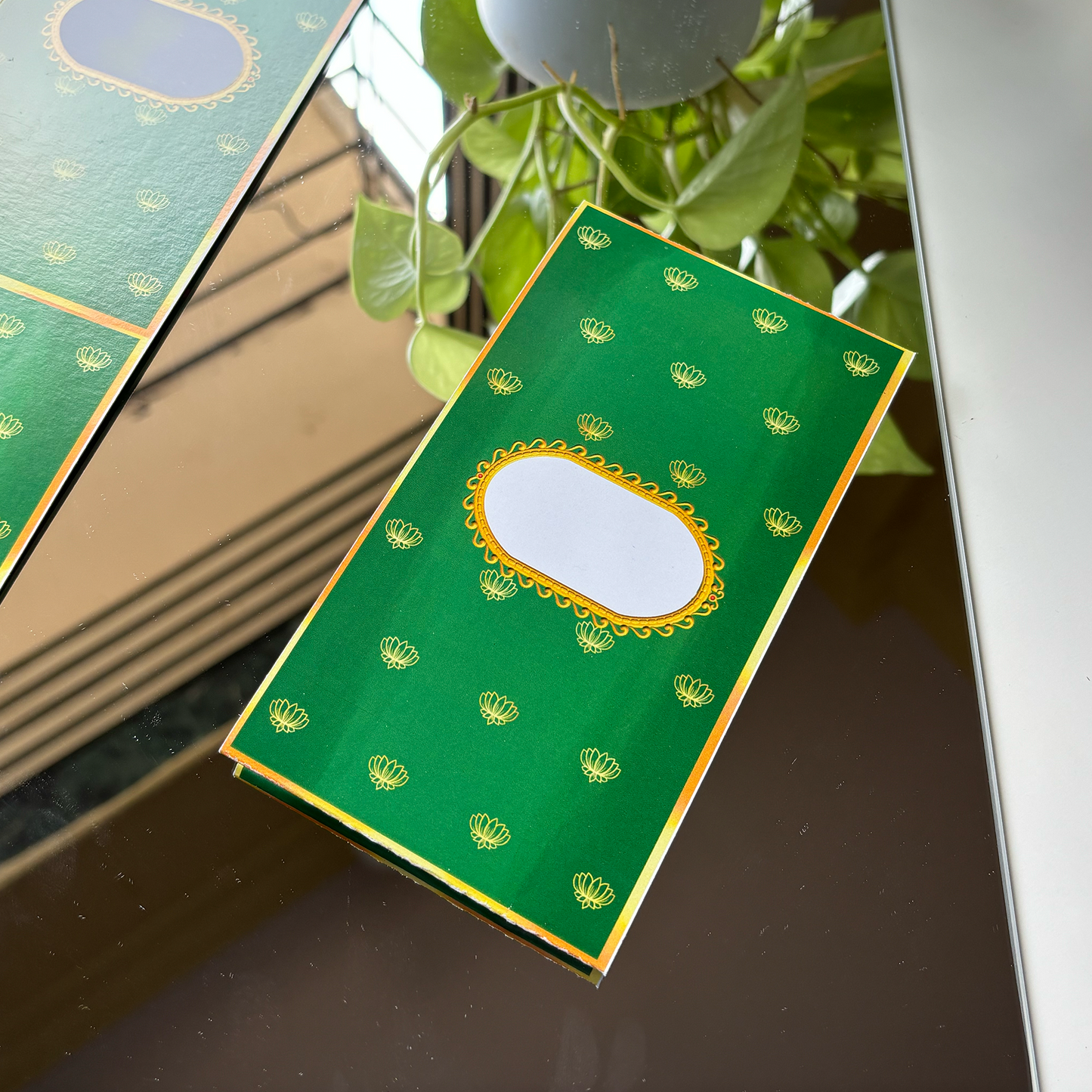 Paithani Card- Lotus Collection