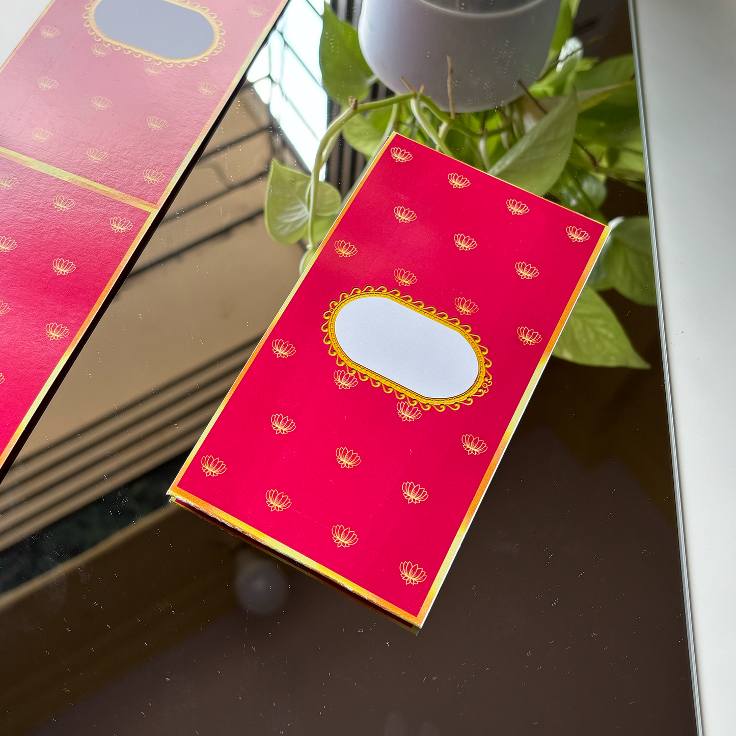 Paithani Card- Lotus Collection