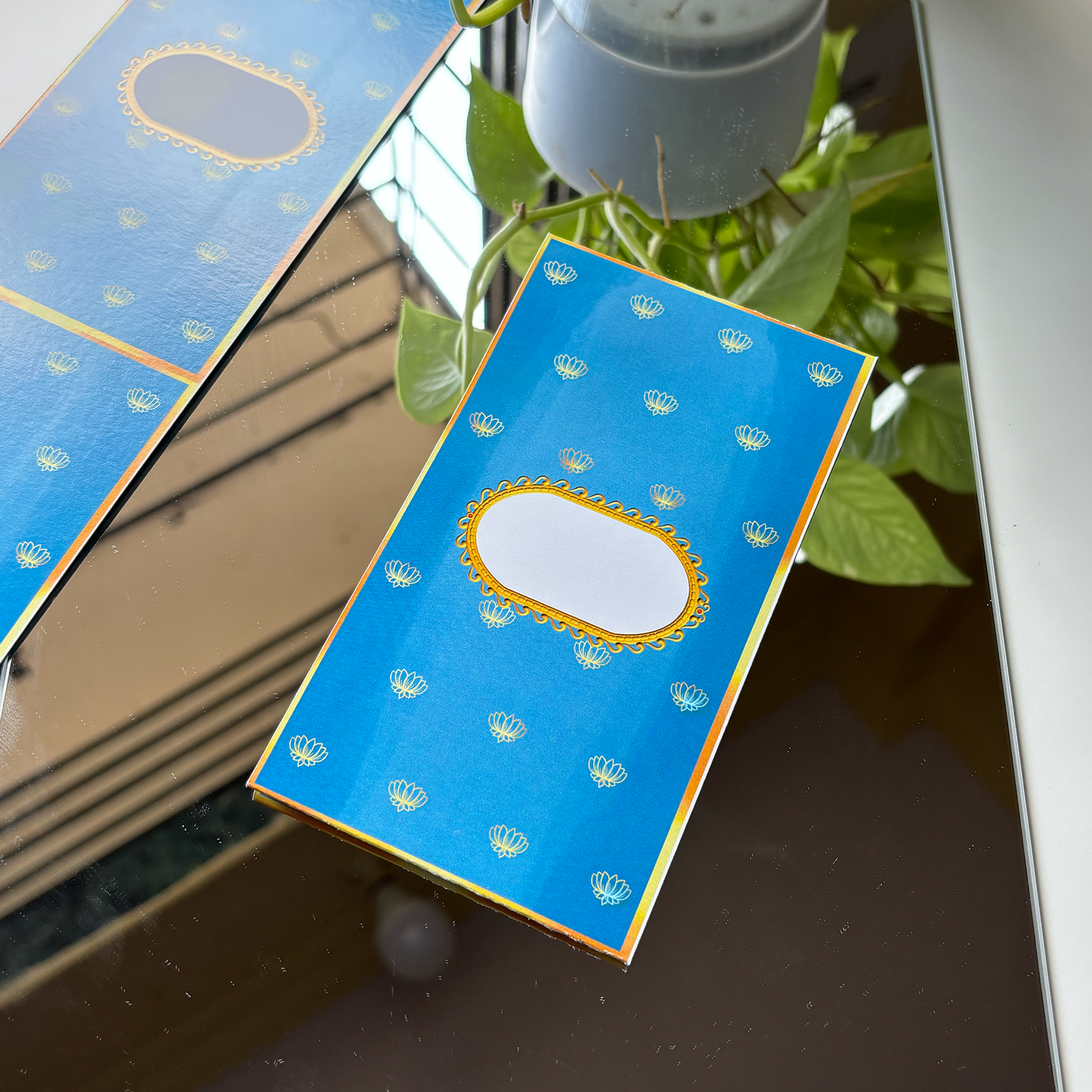 Paithani Card- Lotus Collection